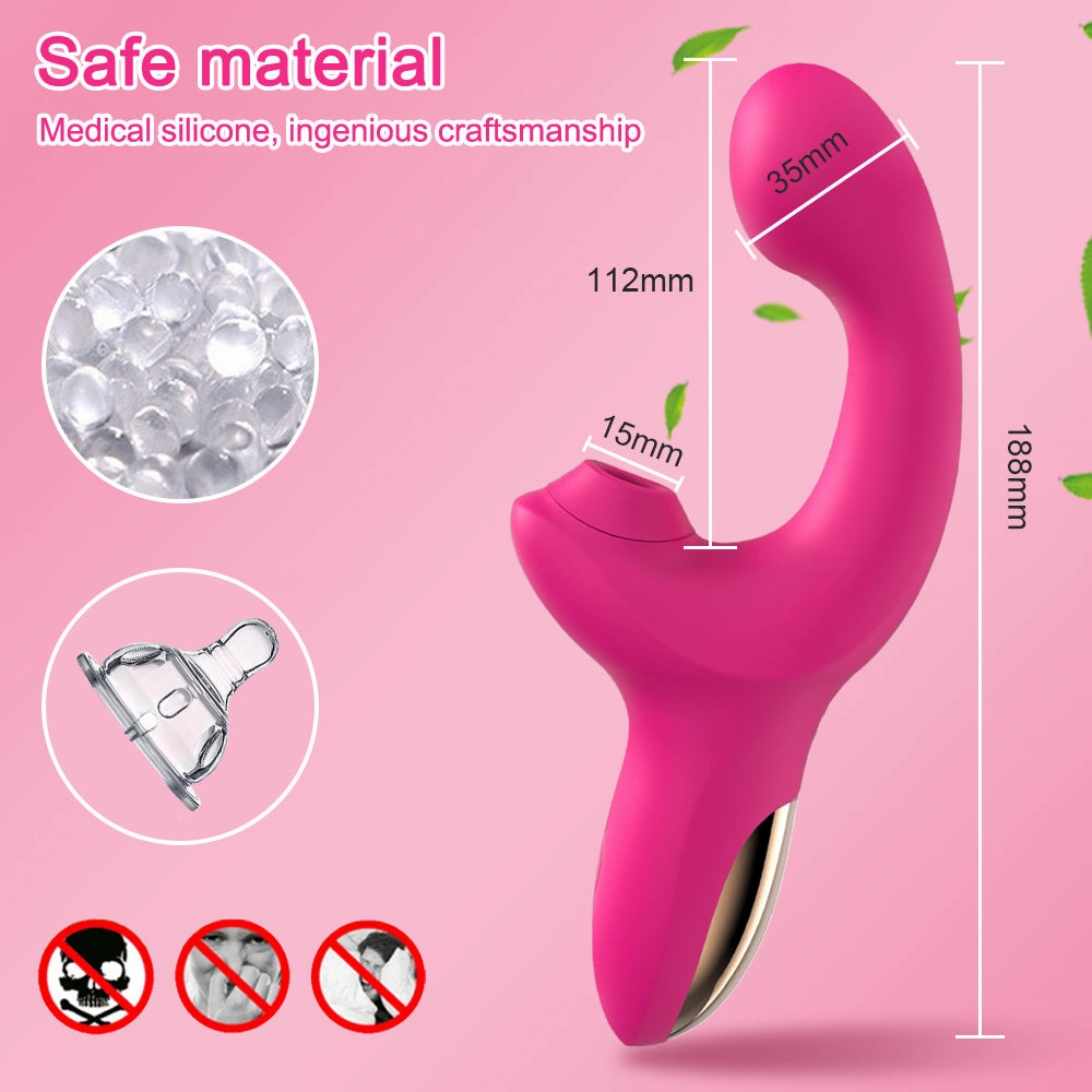 Finger Like G Spot Vibrator with Clit Sucker Stimulation V3