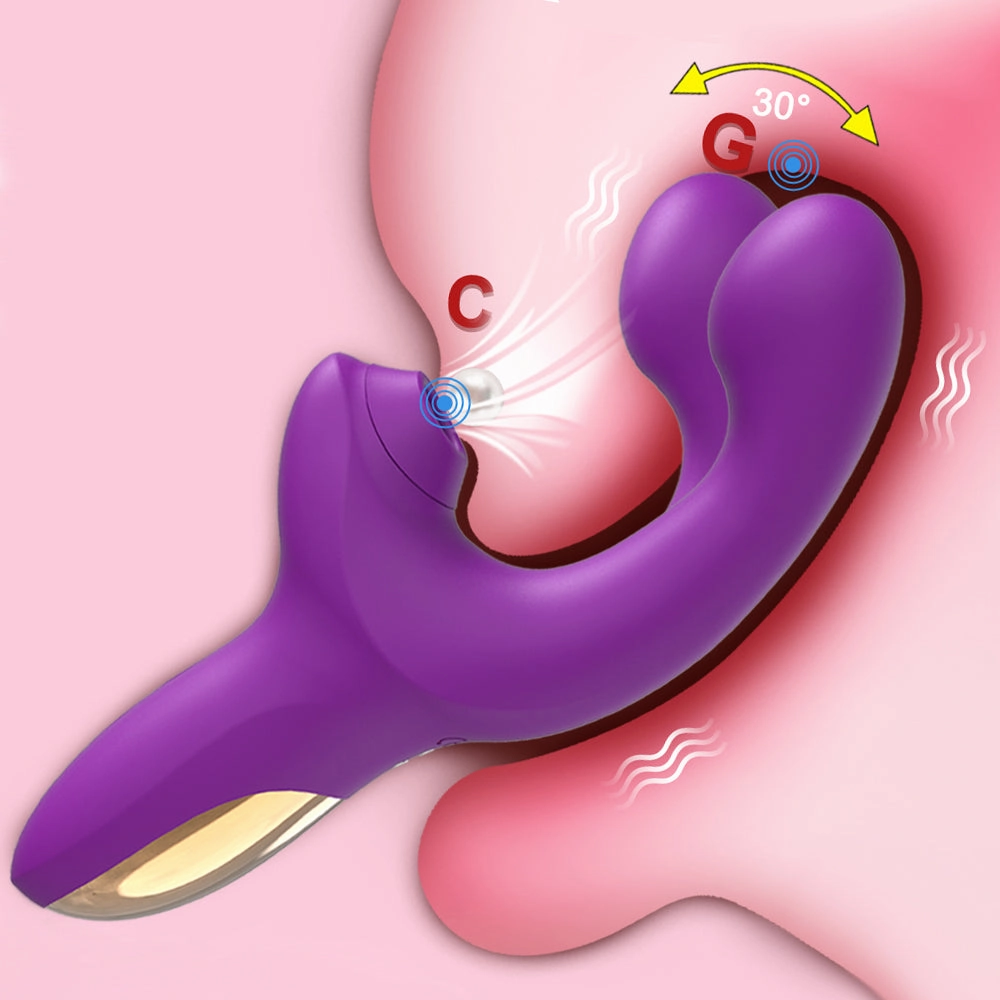 Finger Like G Spot Vibrator with Clit Sucker Stimulation V3