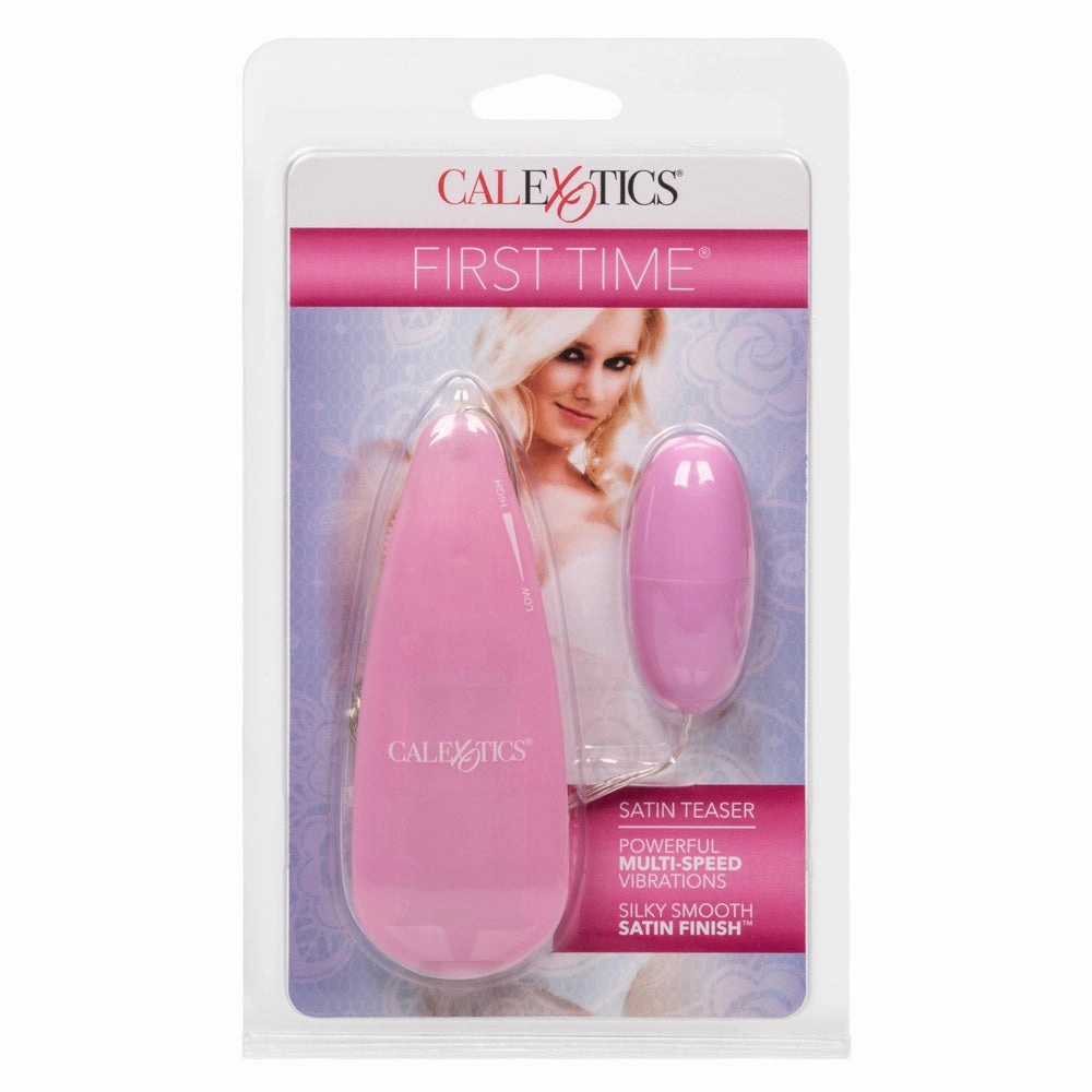 First Time Satin Teaser Egg Vibrator - Pink