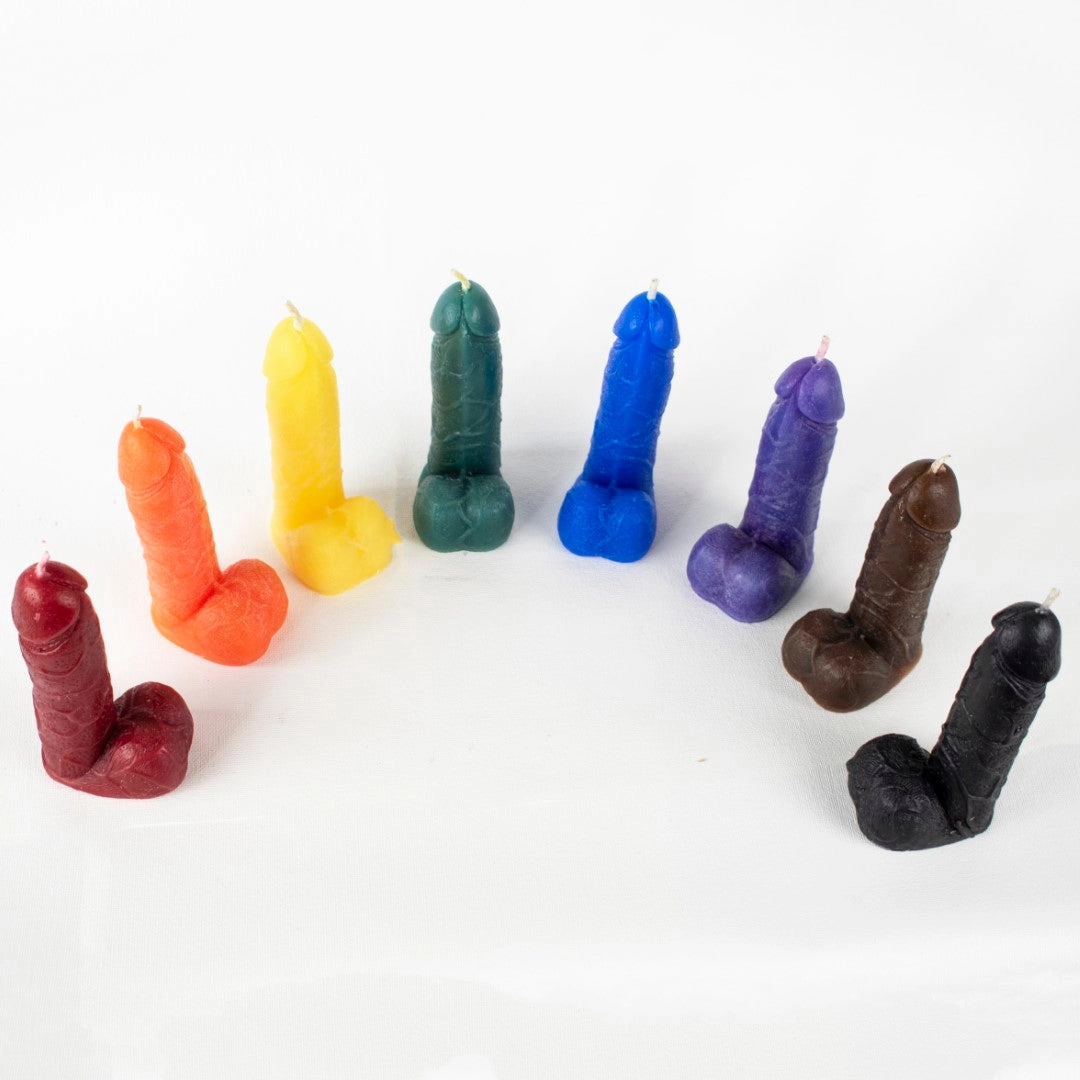 Flaming Hot Genitals - Vulva & Penis wax play Candles