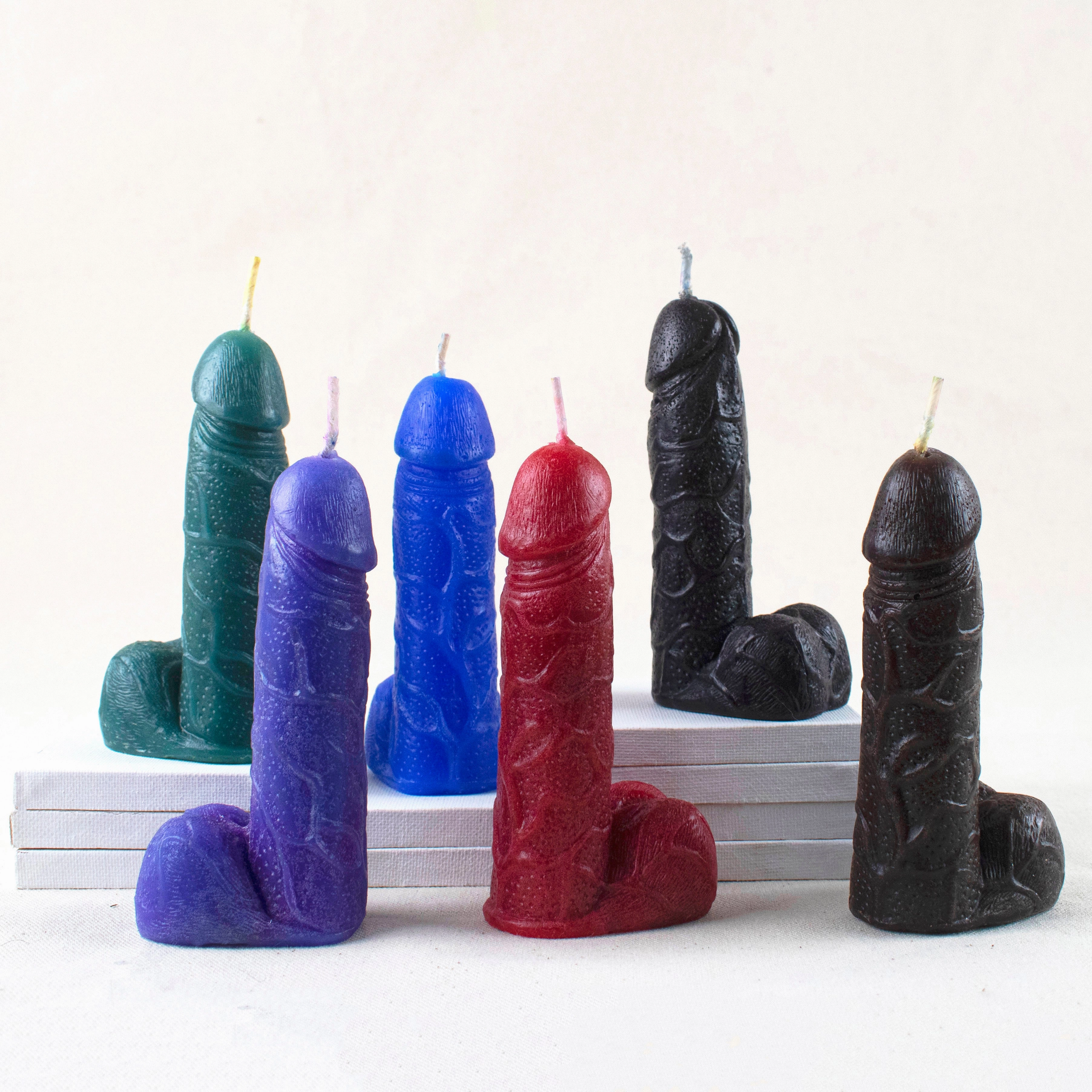 Flaming Hot Genitals - Vulva & Penis wax play Candles