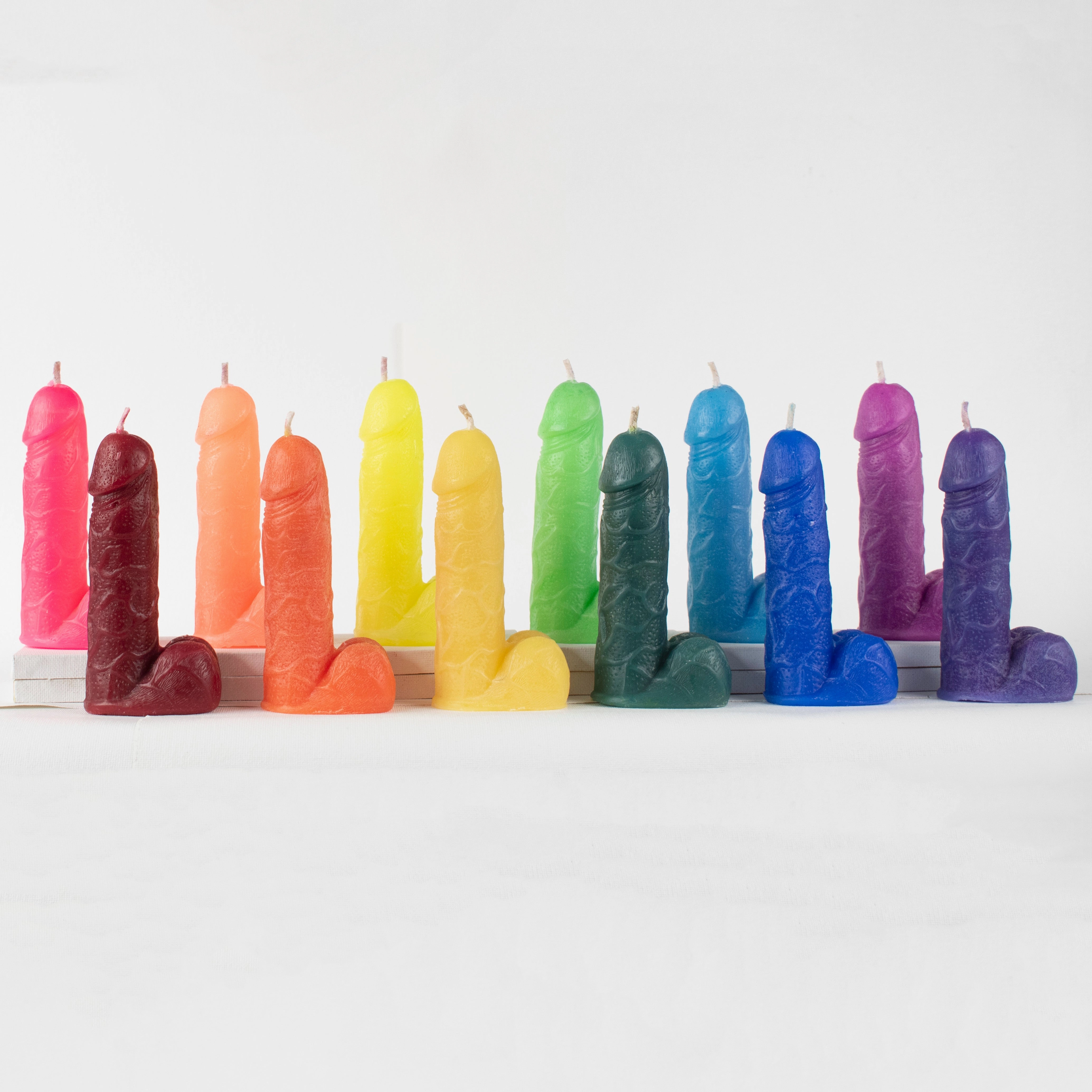 Flaming Hot Genitals - Vulva & Penis wax play Candles