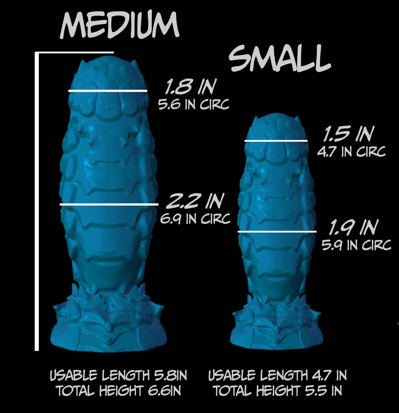 FLOP Small Scolopendra - GITD/UV Soft silicone - SC-582