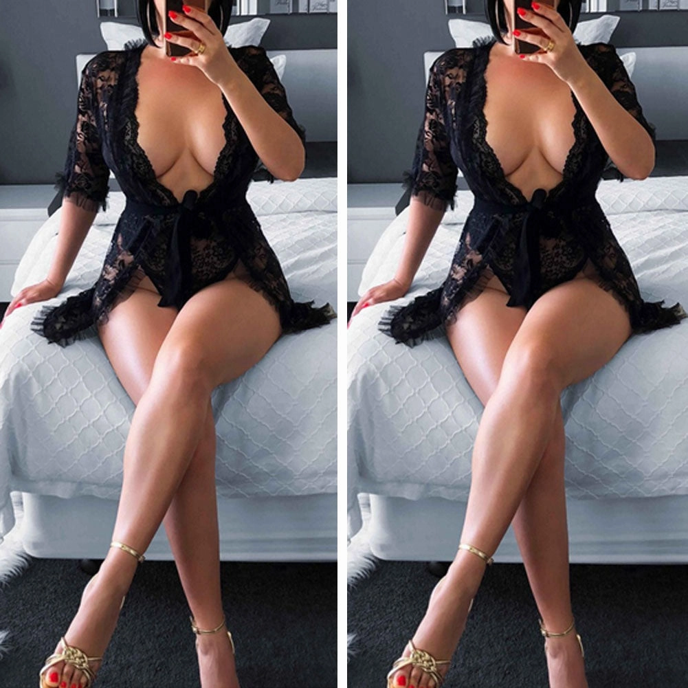 Floral Black Lace
