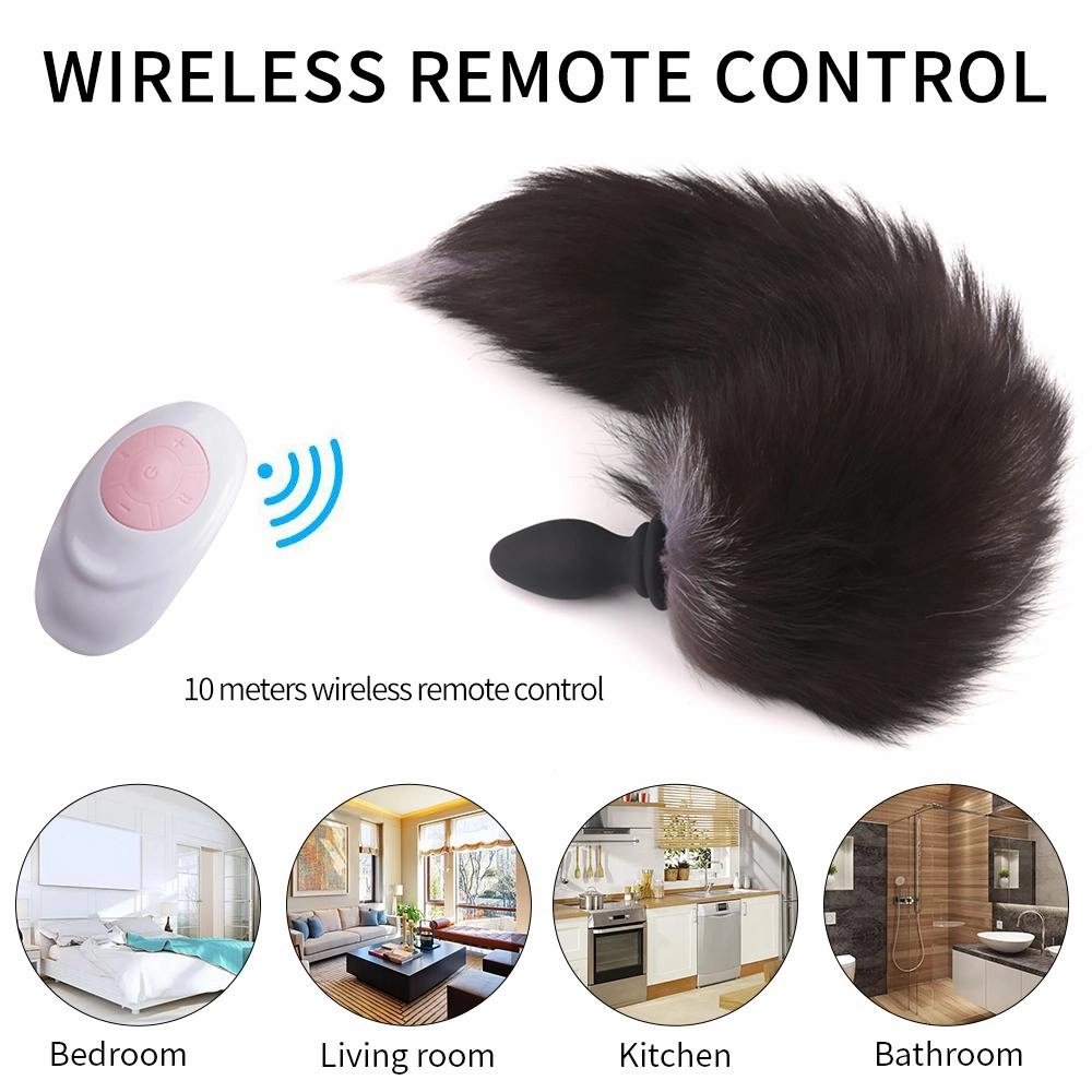 Fox Tail Anal Plug Vibrator