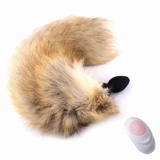 Fox Tail Anal Plug Vibrator