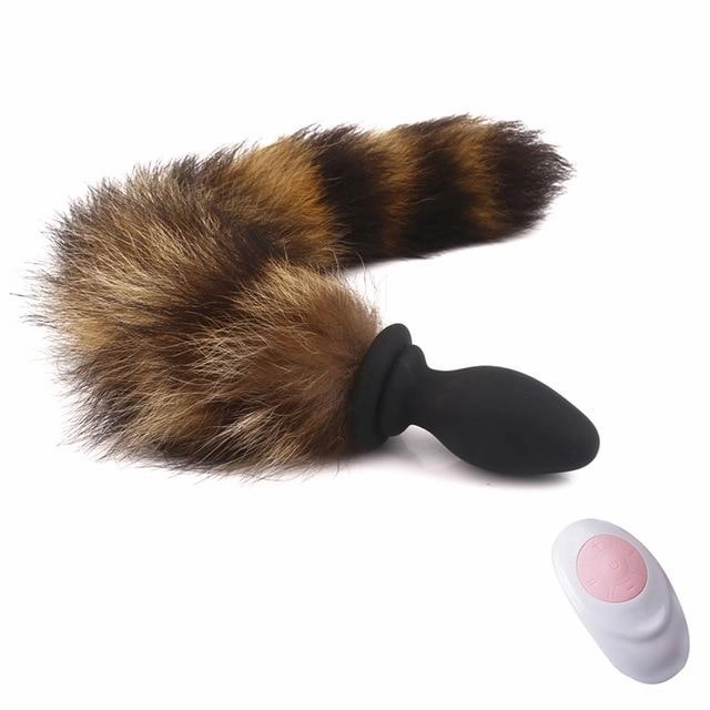 Fox Tail Anal Plug Vibrator