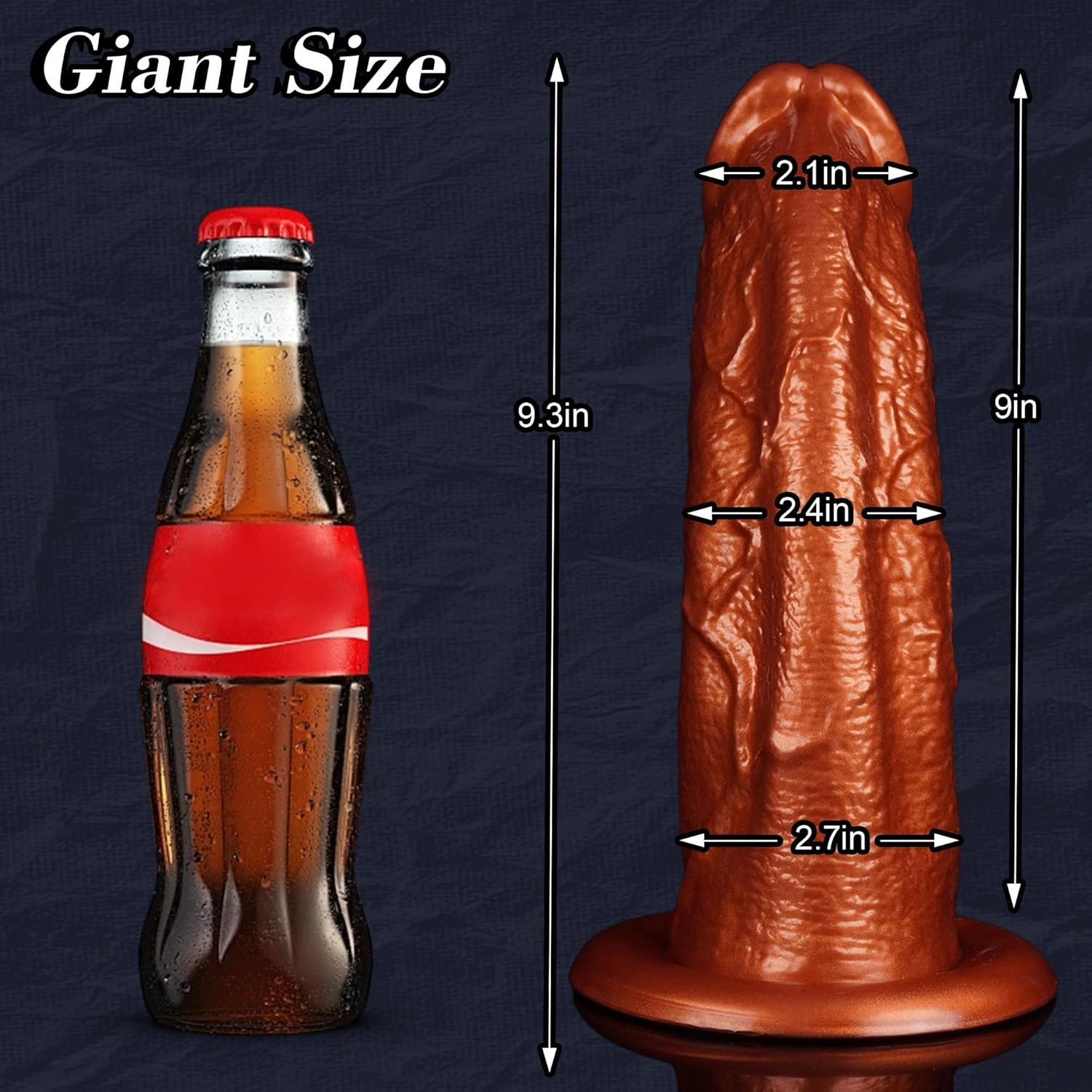 Gavin 2.5 Diameter Huge Dildo Thick Dildo - Laphwing