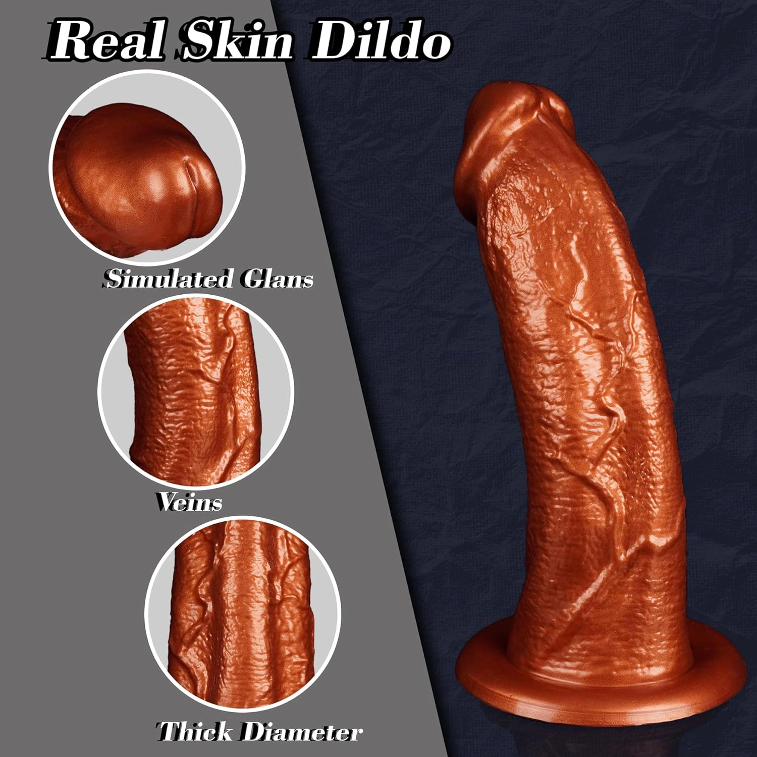 Gavin 2.5 Diameter Huge Dildo Thick Dildo - Laphwing