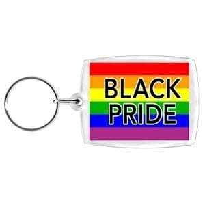Gay Pride Products Black Pride Key Chain