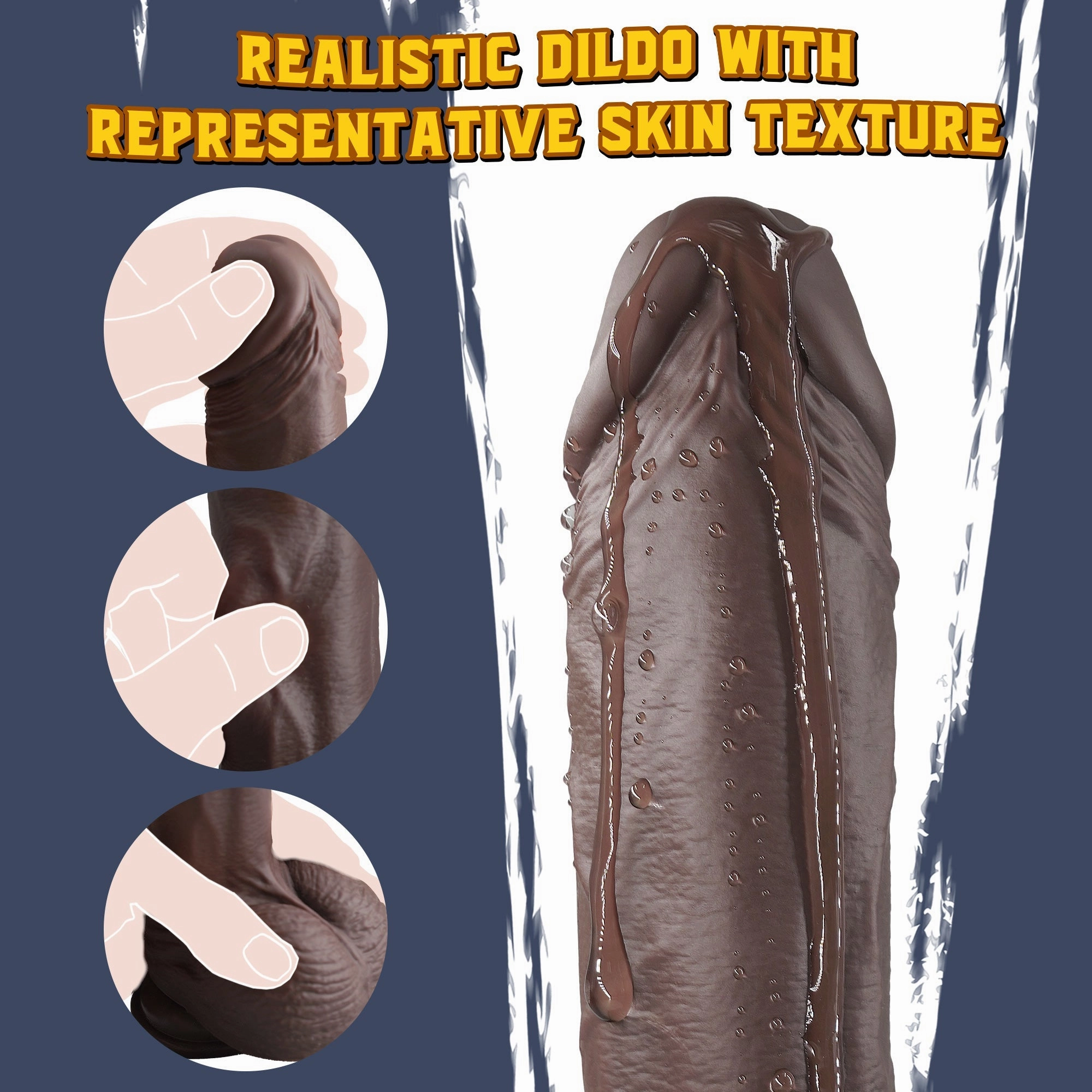 Georgi - Dildo Realistic Vibrator with Thrusting & Vibrating Patterns