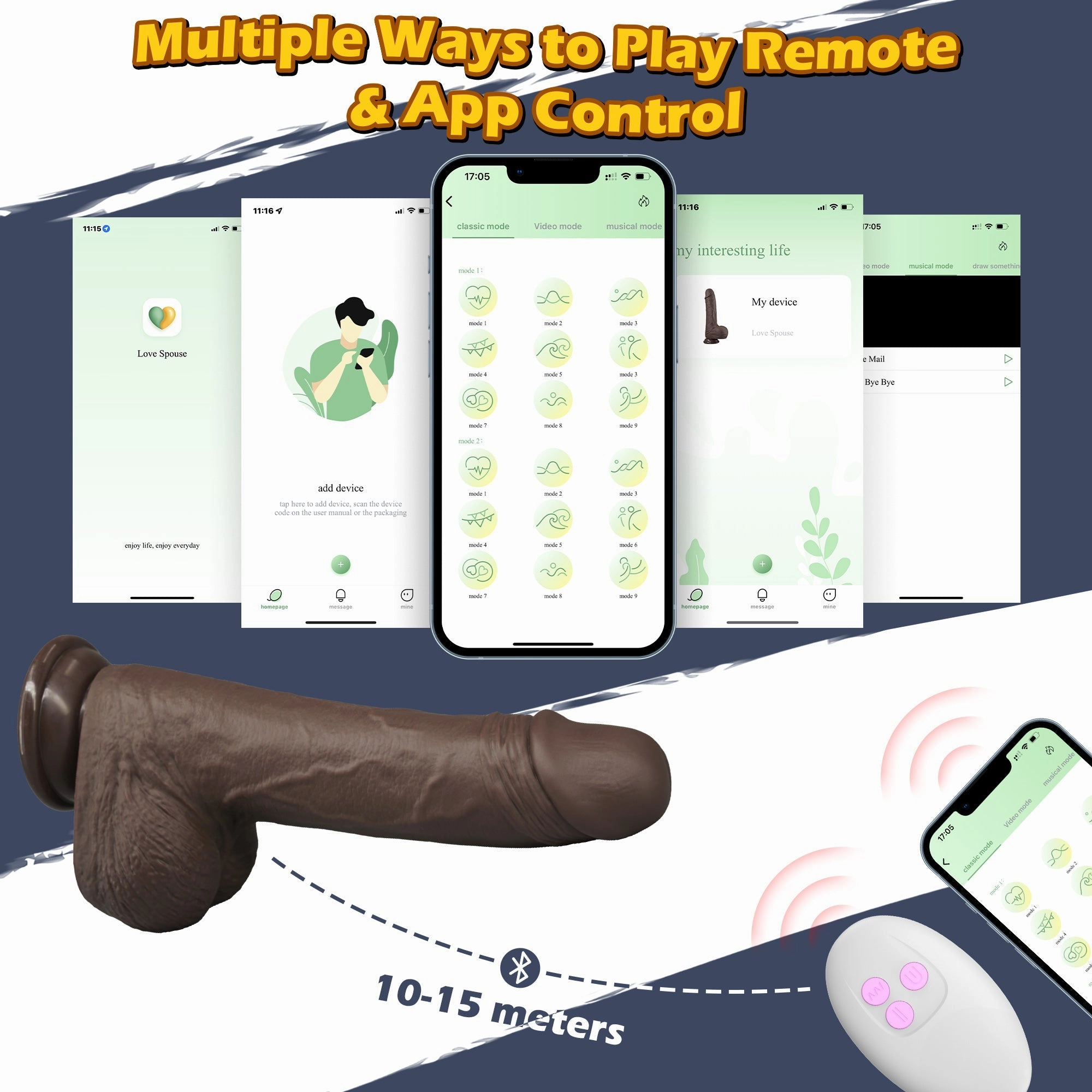Georgi - Dildo Realistic Vibrator with Thrusting & Vibrating Patterns
