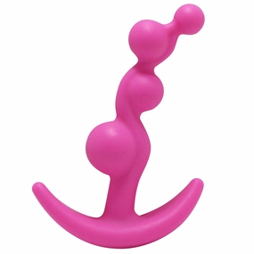 Hook N' Up Sm Beaded Anal Plug - Pink