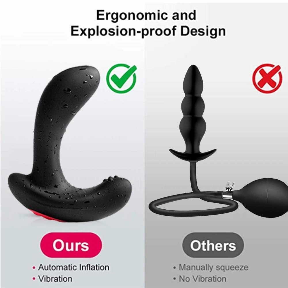 Inflatable Anal Vibrator