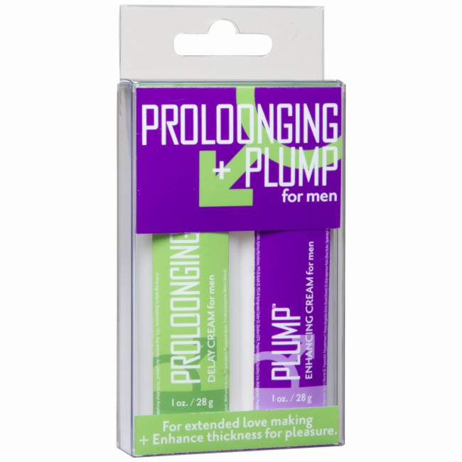 Intimate Enhancements Prolonging   Plump - For Men - 2 Pack