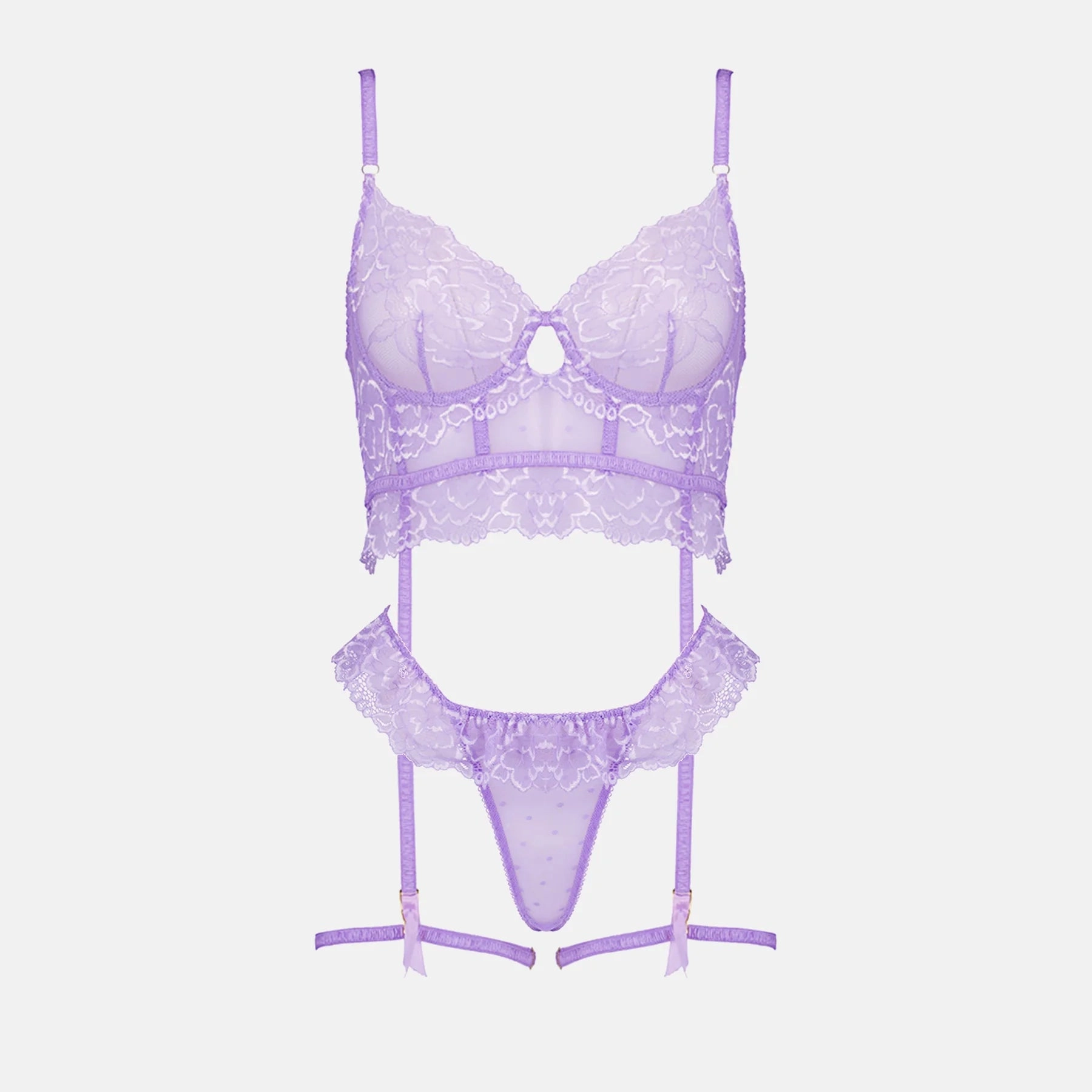 Lights On Lingerie Set