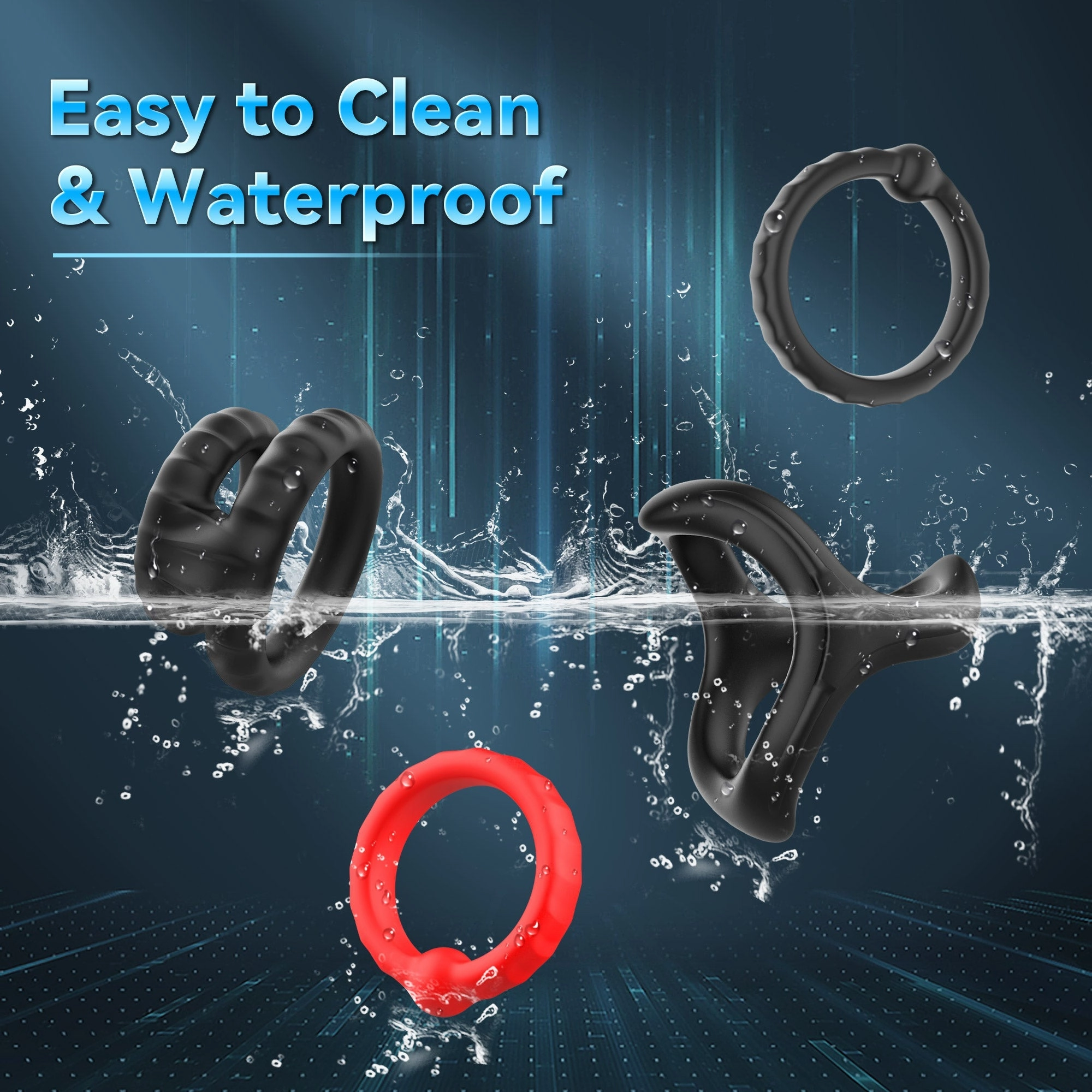 Liquid Silicone Cock Ring Set