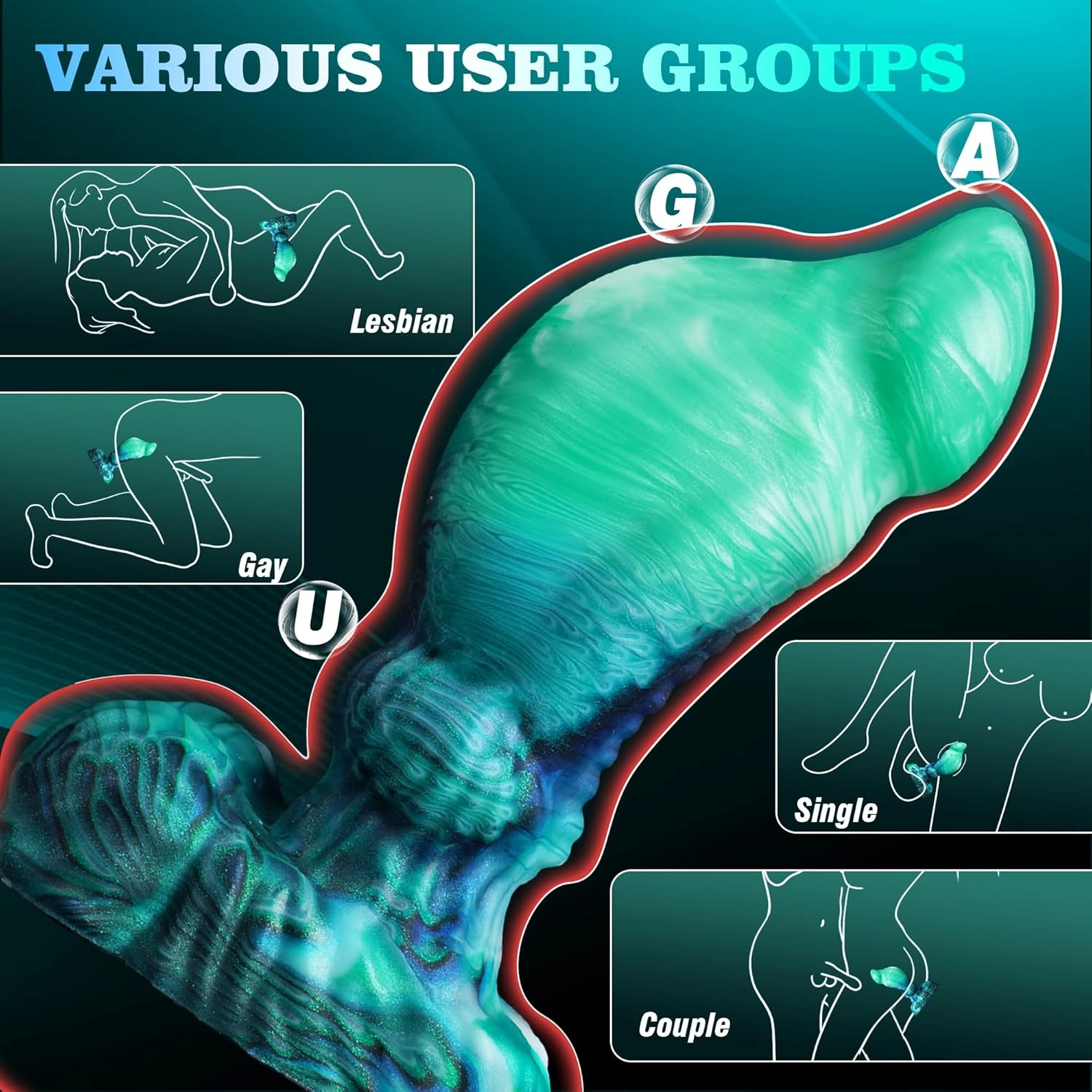 Logan 2.4 Diameter Huge Thick Monster Dildo with Knot - Laphwing