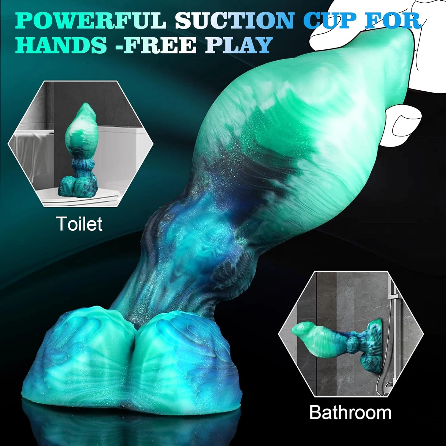 Logan 2.4 Diameter Huge Thick Monster Dildo with Knot - Laphwing