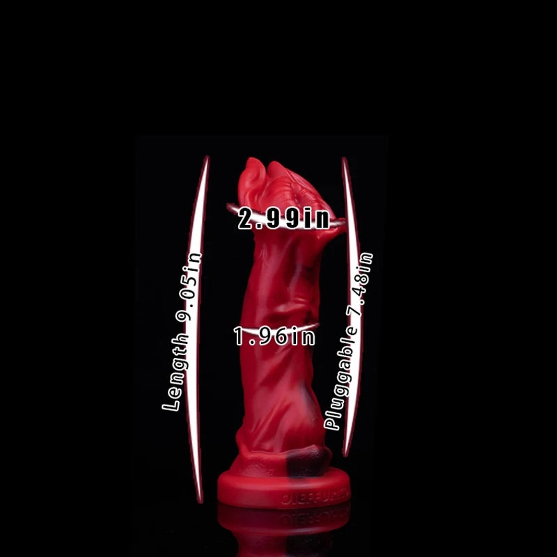 Lucifer's Flower: Premium Extreme Fantansy Silicone Dildo with Suction Cup