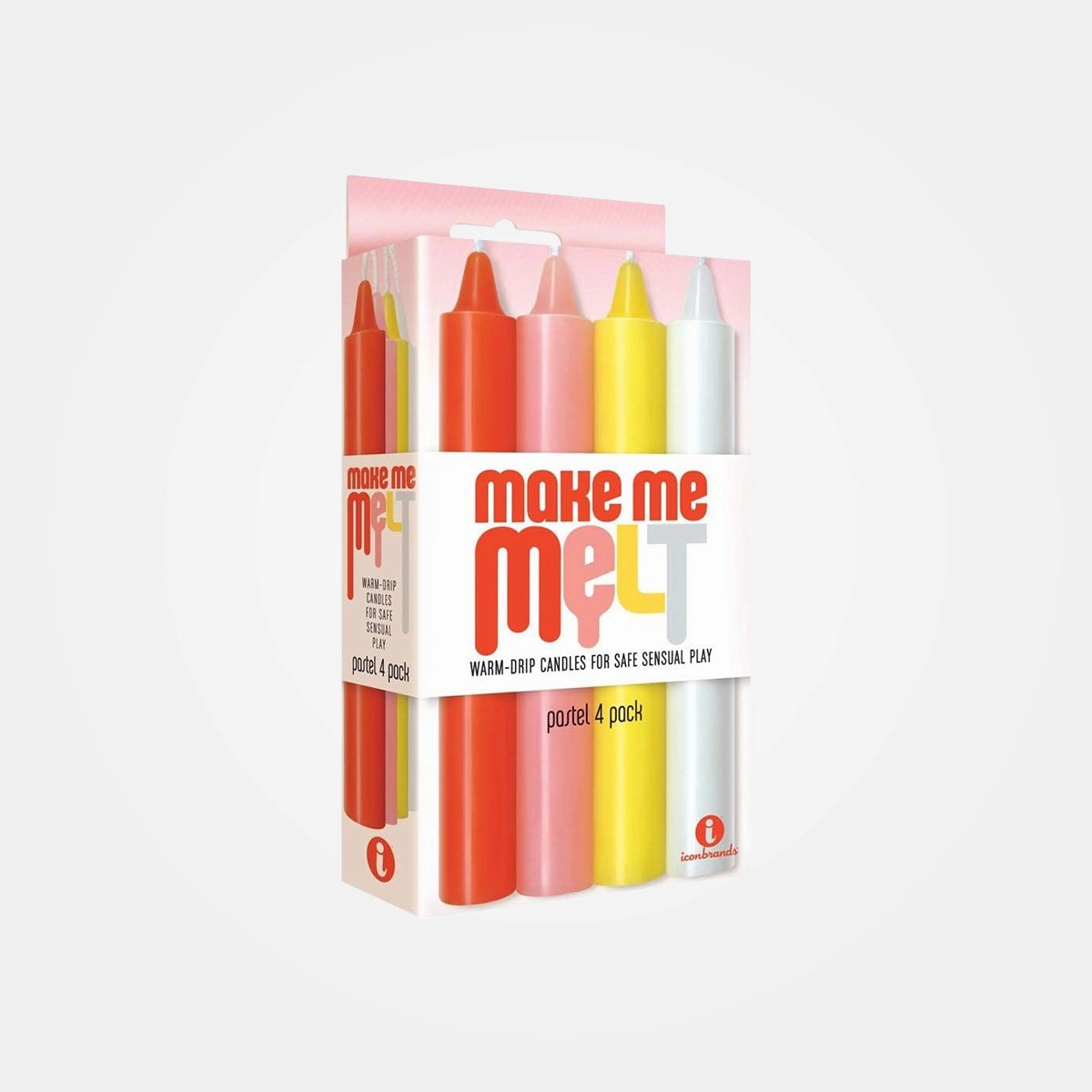 Make Me Melt Drip Candles 4 Pack Pastel Sensual Warm - Drip Candles