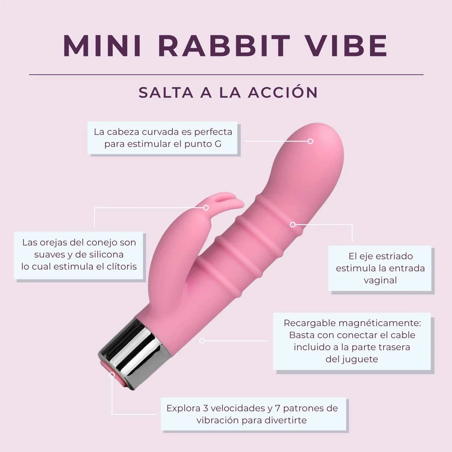 Mini Rabbit Vibe - IN STOCK - 9 LEFT! - Pure Romance