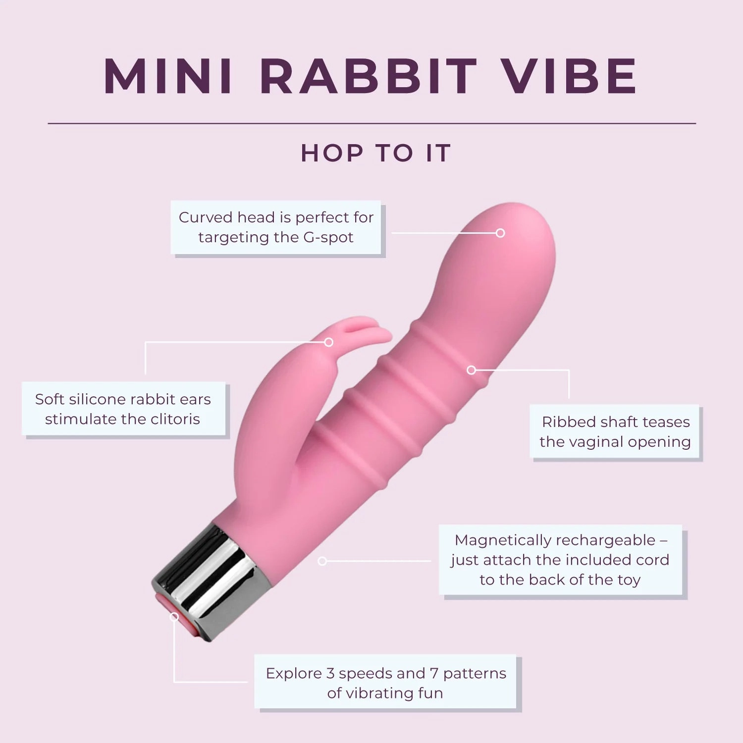 Mini Rabbit Vibe - IN STOCK - 9 LEFT! - Pure Romance