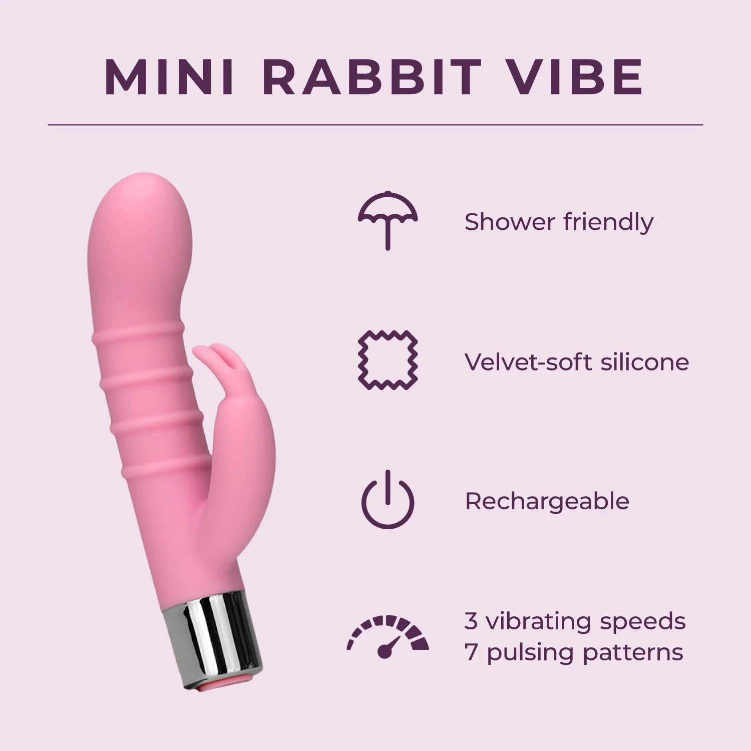 Mini Rabbit Vibe - IN STOCK - 9 LEFT! - Pure Romance