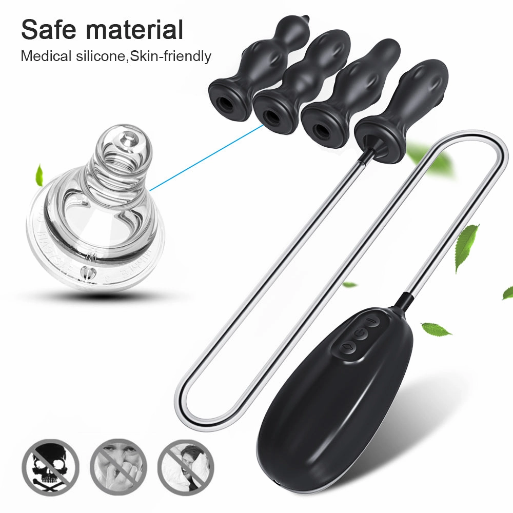 Multi-Head Wired Remote Control Inflatable Anal Plug