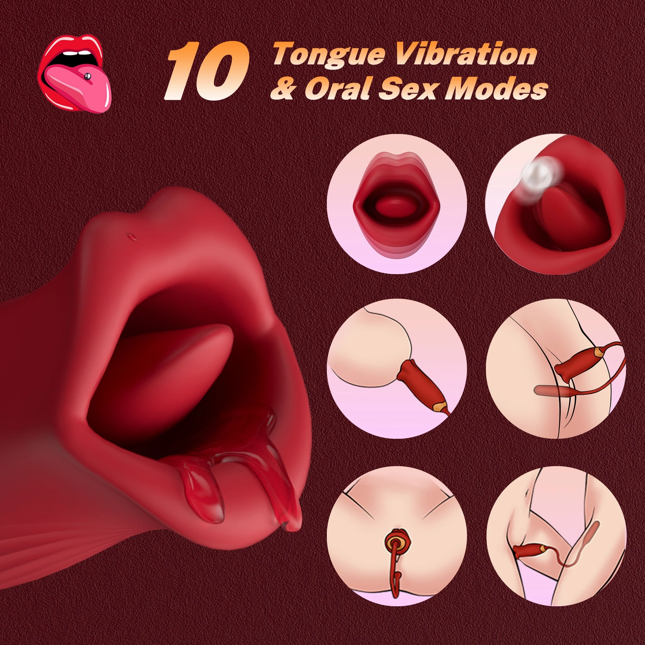 Nibbler 3- Mouth Biting Vibrator And Thrusting Vibration Bullet Stimulator