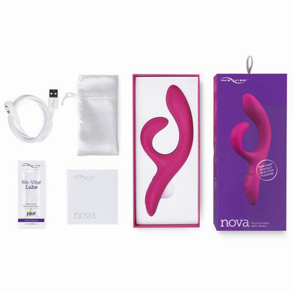 Nova Rechargeable Dual Stimulation Vibrator - We-Connect App