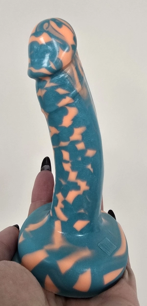 ONE OF A KIND Small Bent Turquoise & Orange