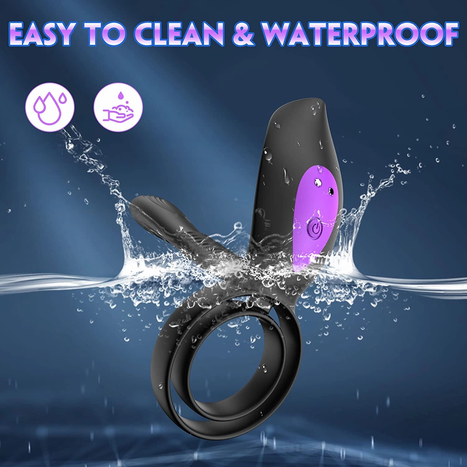 Penis Ring Vibrator with 9 Powerful Vibration Mode