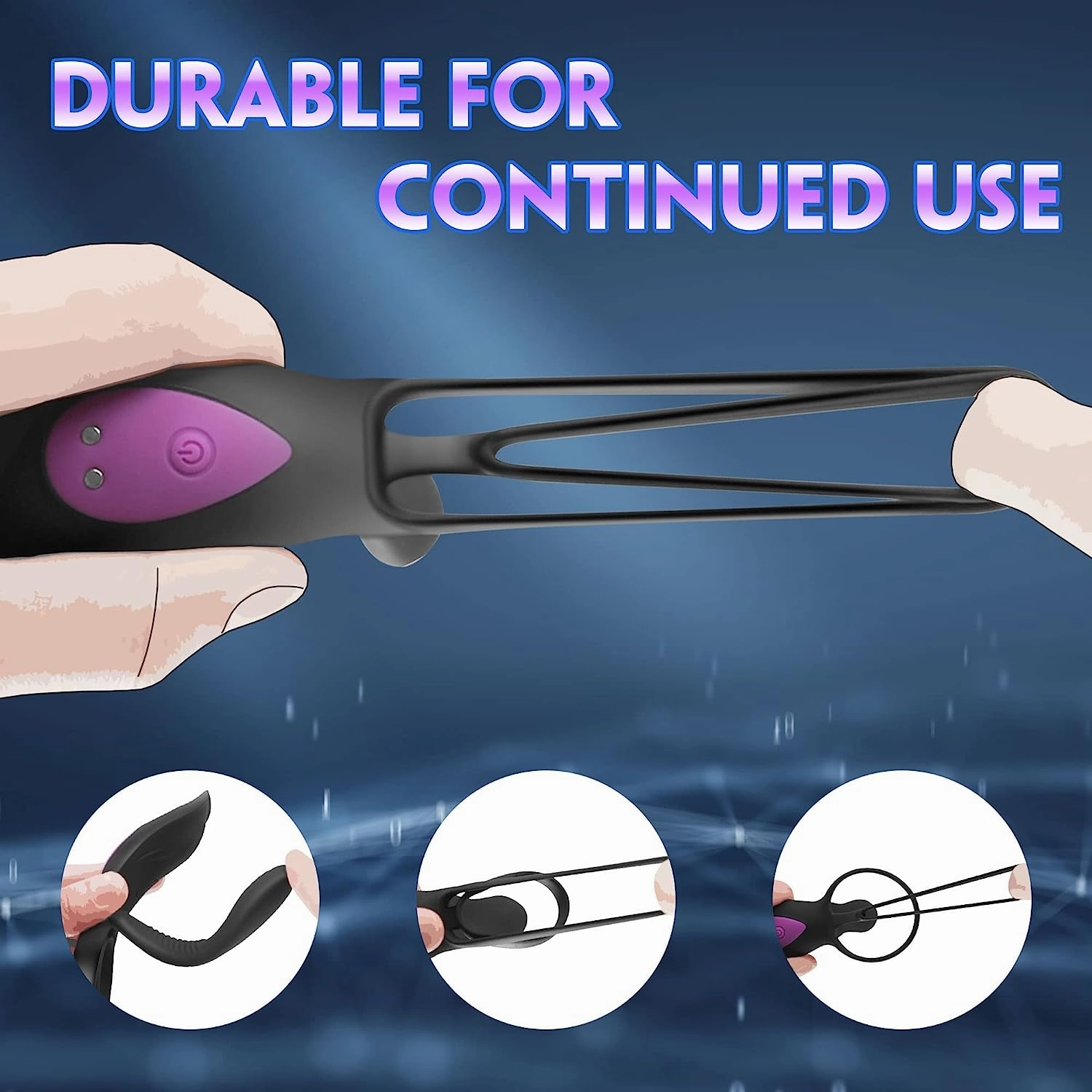 Penis Ring Vibrator with 9 Powerful Vibration Mode