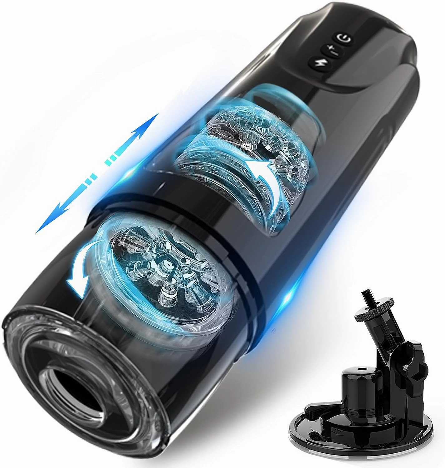 Phantom Automatic Male Masturbator With 7 Thrusting & Rotating Modes - Laphwing