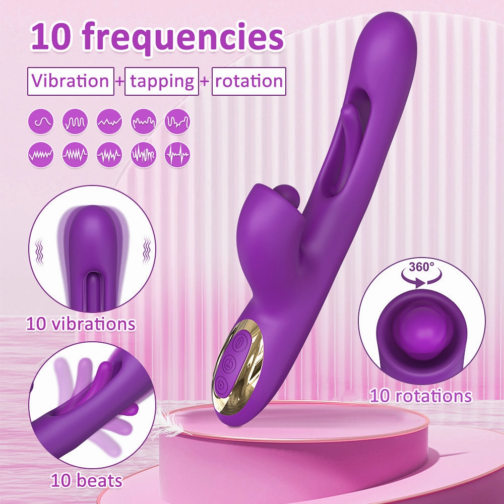 Popper - Spinning Clit Teaser and Tapping G-Spot Vibrator