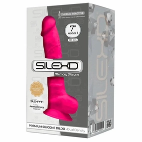 Premium Pink 7 Dildo - SilexD - Dual Density Memory Silicone