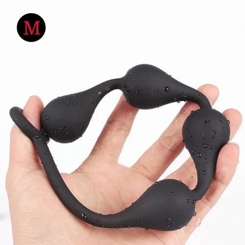 Premium Silicone Anal Beads - Large Bead Butt Plug Set for Intense Pleasure