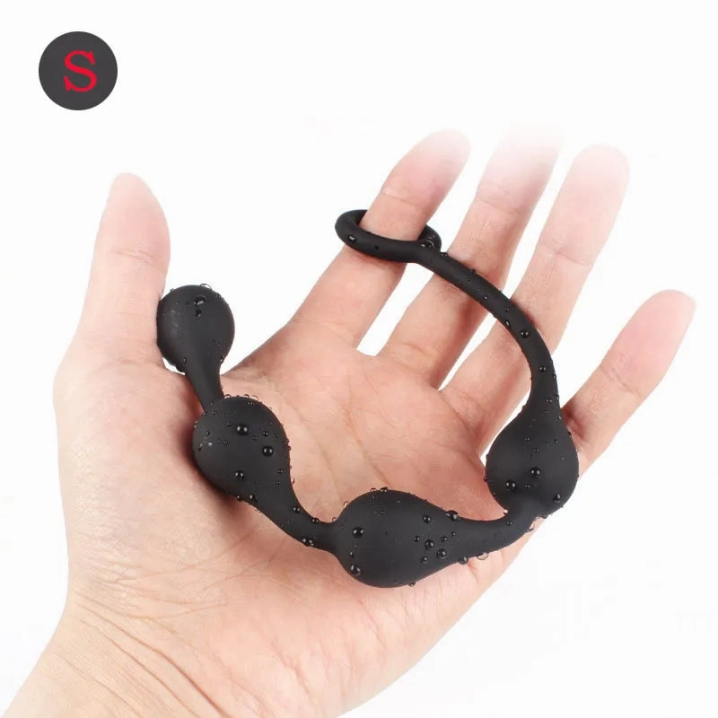 Premium Silicone Anal Beads - Large Bead Butt Plug Set for Intense Pleasure