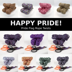 Pride Rope Sets! – Pride Twists – 1/4 6mm MFP – Pride Themed Bondage Rope