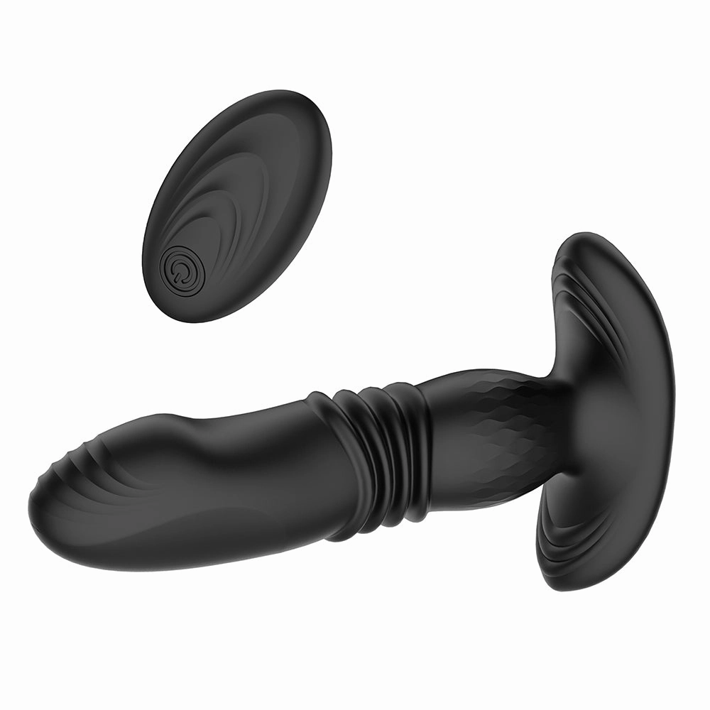 Prostate Thrusting Vibration Butt Plug with Remote Control - A1
