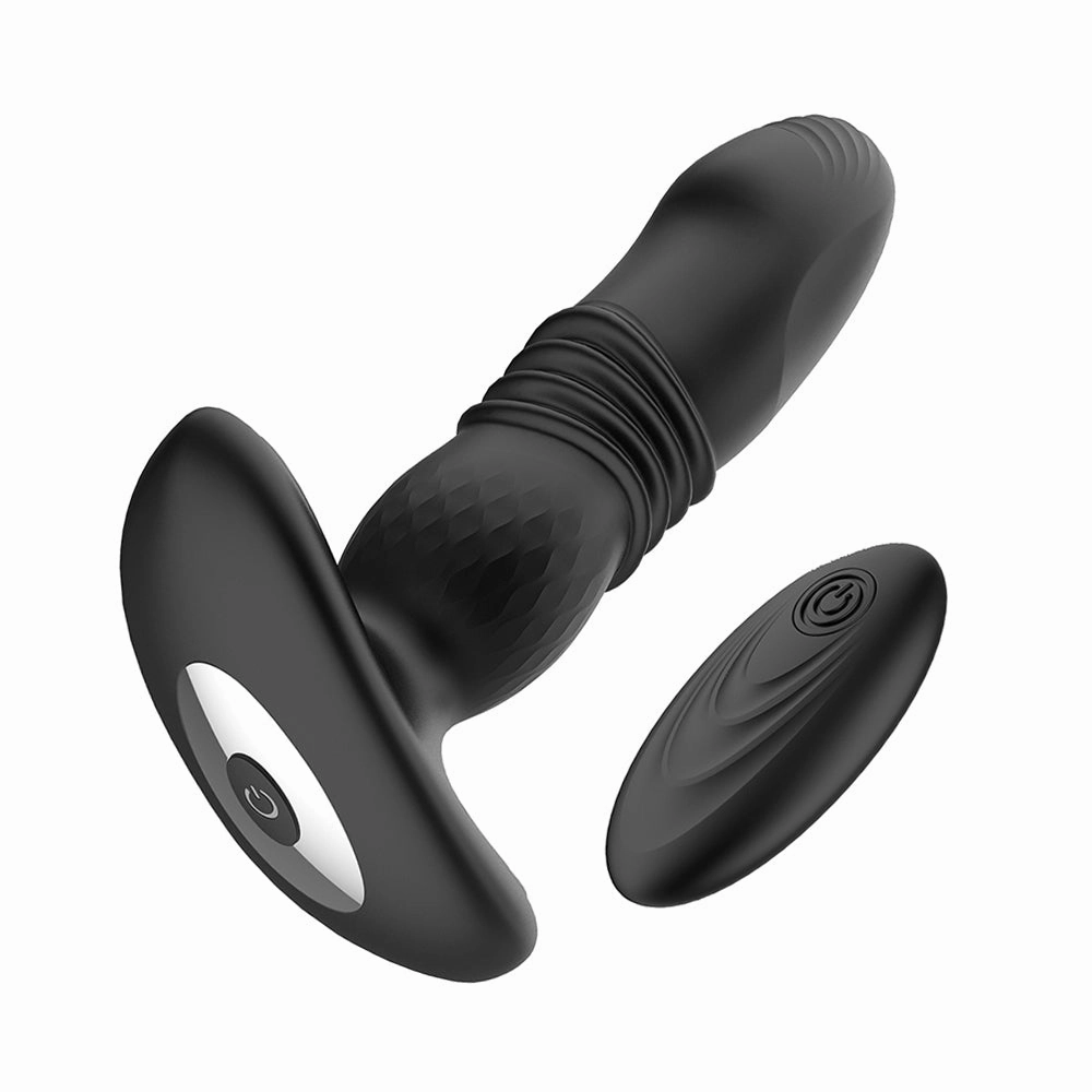 Prostate Thrusting Vibration Butt Plug with Remote Control - A1