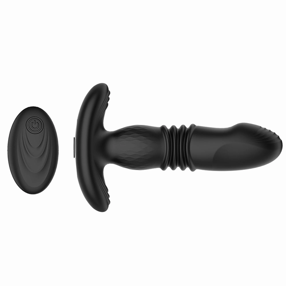 Prostate Thrusting Vibration Butt Plug with Remote Control - A1