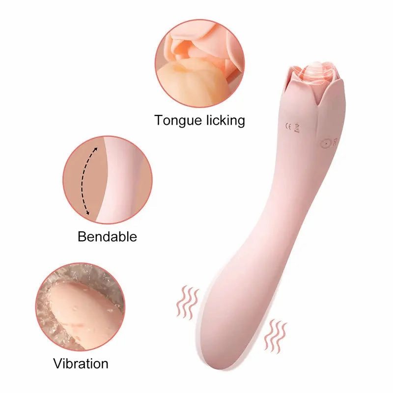 Quusvik - Rose Tongue Licking Vibrator