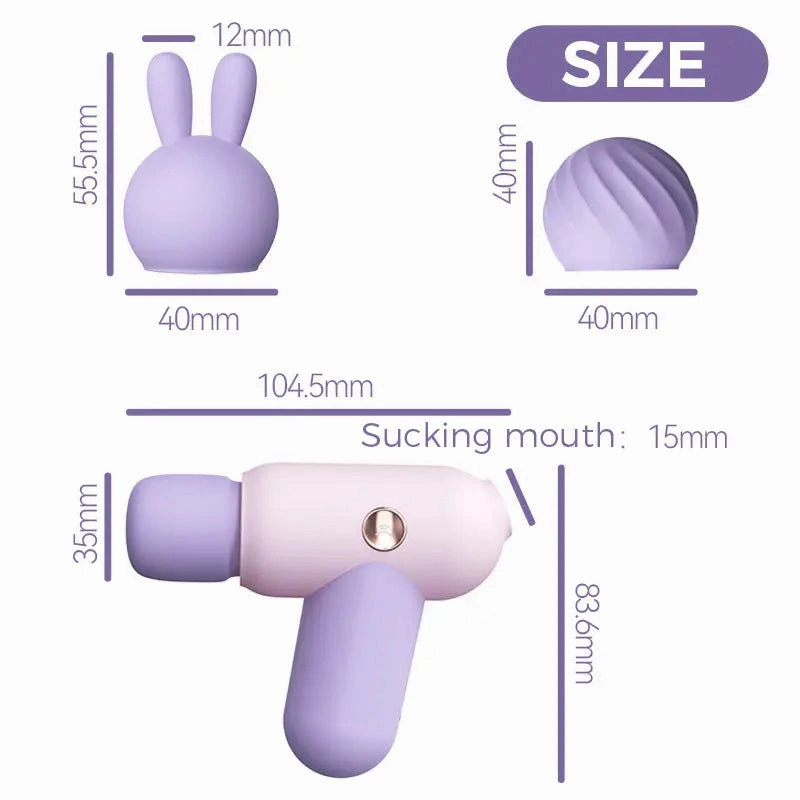 Quusvik Vibrating AV Stick for Women - Intimate Massager with Suction Feature