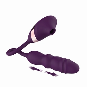 Quusvik Women's 10-Frequency Sucking Telescopic Vibrator