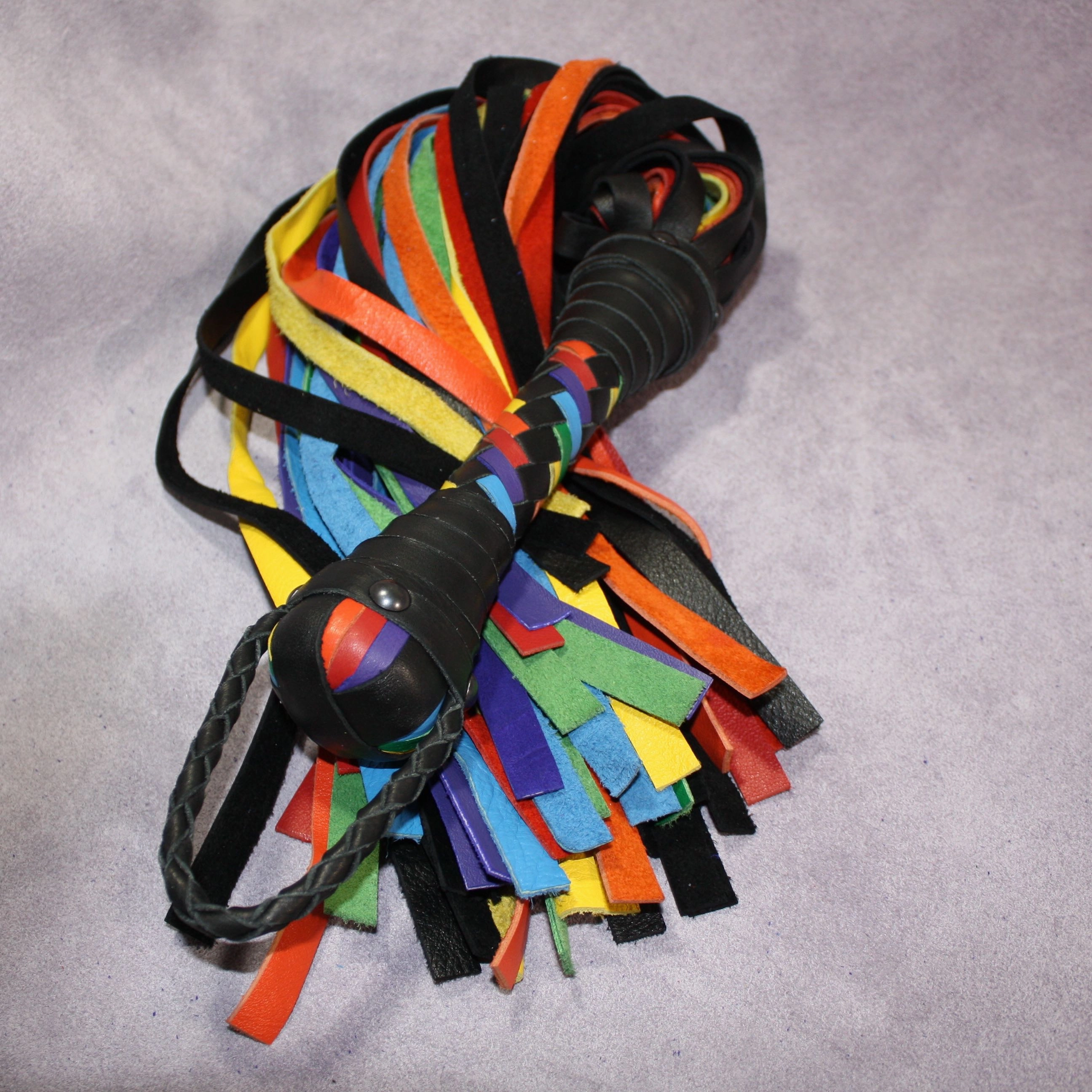 Rainbow Flogger &  Pride Floggers – Single or Florentine