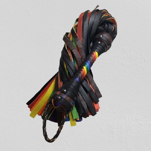 Rainbow Flogger &  Pride Floggers – Single or Florentine