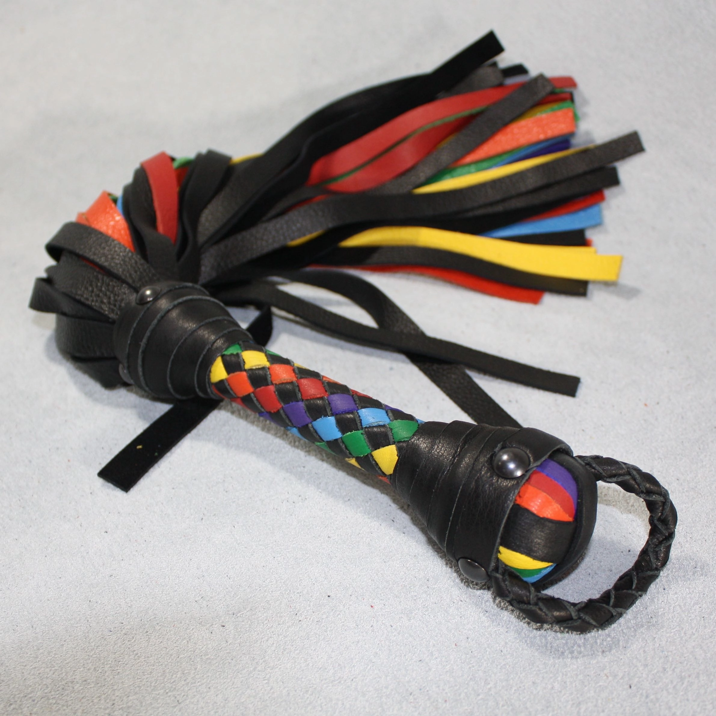 Rainbow Flogger &  Pride Floggers – Single or Florentine
