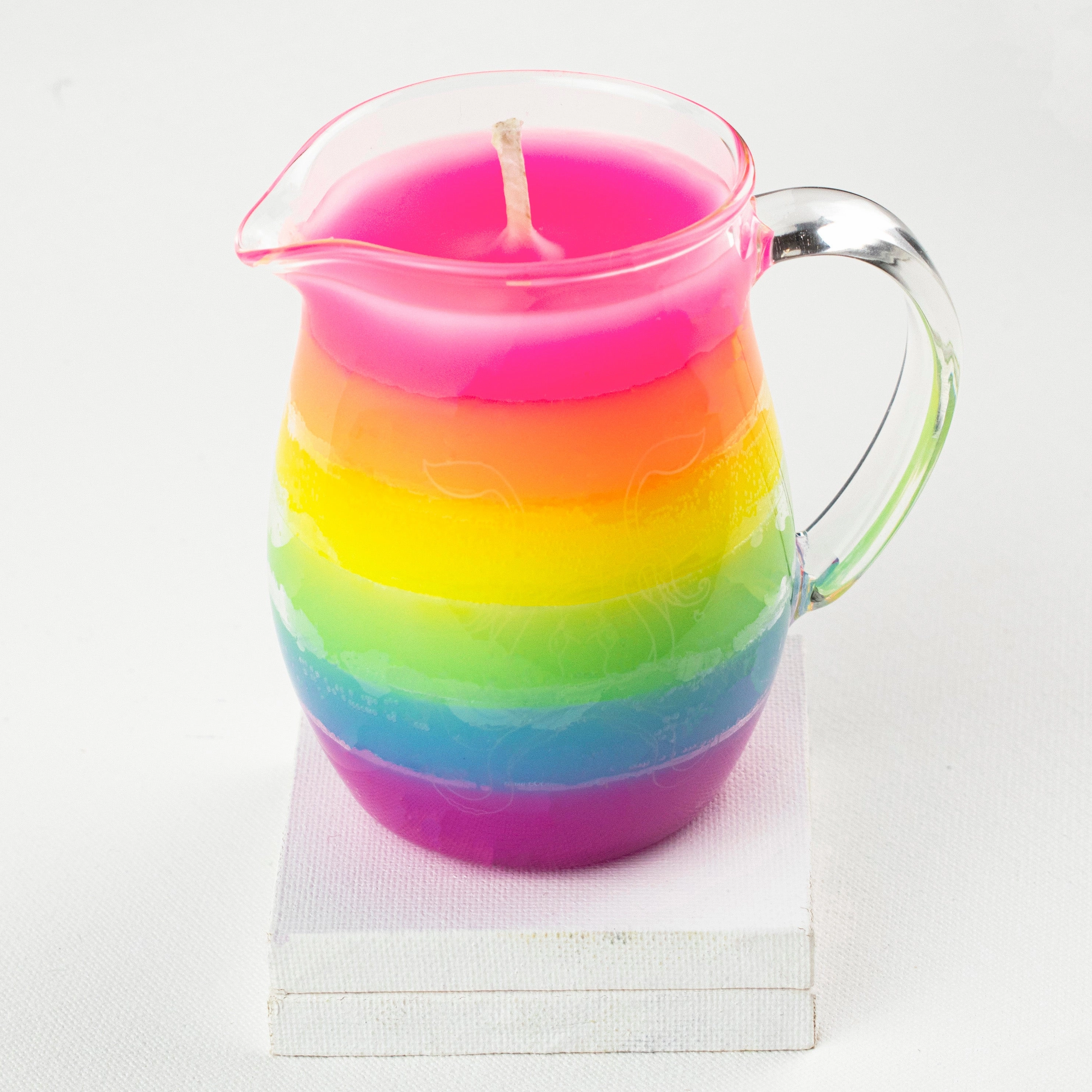 Rainbow in a Jar Wax Play Candle - Low Temp - Unscented - Pitcher Candle
